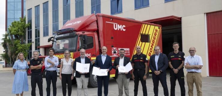 The Castellón and Valencia Provinces Fire Departaments sign a collaboration protocol to improve emergency response in border areas