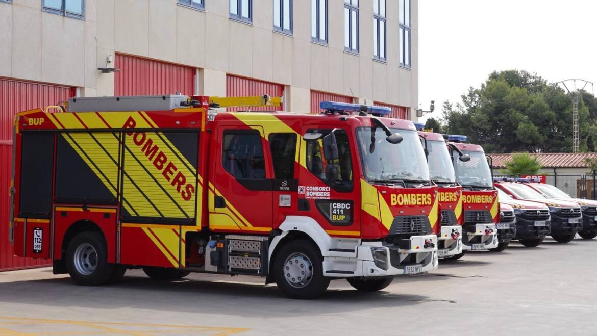 La Diputación de Castellón refuerza la flota de vehículos del Consorcio Provincial de Bomberos para seguir mejorando la capacidad de respuesta ante una emergencia